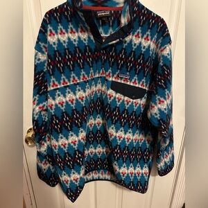 Patagonia Synchilla Men’s Large 1/4 Button Pullover